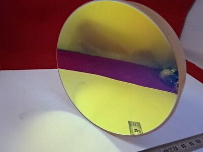 OPTICAL FLAT ZERODUR 4" DIA DICHROIC MIRROR 1/10 WAVE LASER OPTICS &6-A-30