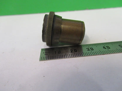 FOR PARTS ENGLAND BRASS OBJECTIVE LENS MICROSCOPE PART AS PICTURED &Z6-A-89