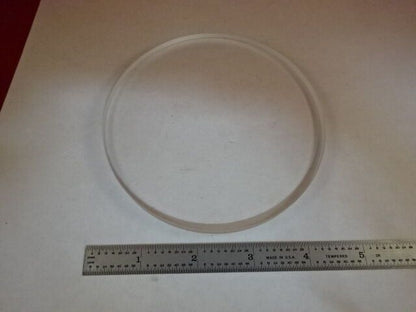 OPTICAL LENS PLANO CONVEX 4.5" DIAMETER LASER OPTICS AS IS #31-C-96