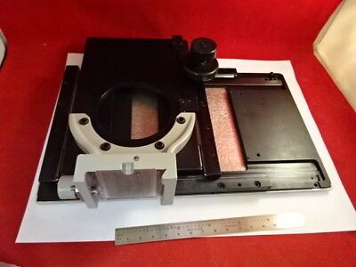 ZEISS GERMANY PHOTOMIC STAGE TABLE MICROMETER MICROSCOPE PART AS IS #67-98