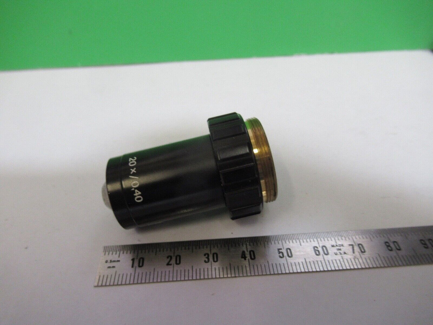 ZEISS JENA OBJECTIVE INFINITY 20X PLANACHROMAT GERMANY MICROSCOPE PART z1-b-55