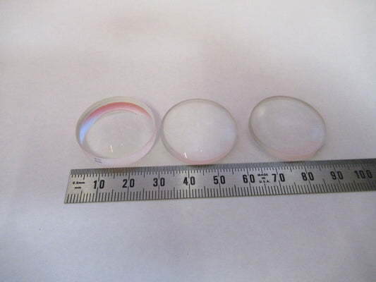 OPTICAL LOT 3 EA LENSES SET LASER OPTICS AS PICTURED Q5-B-42