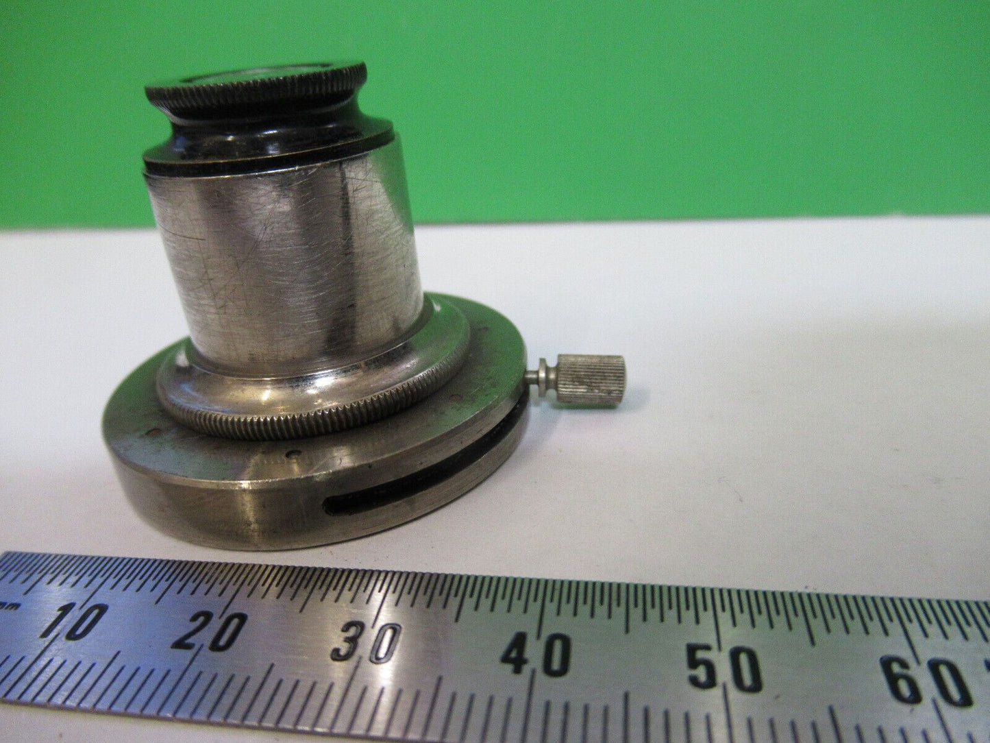 ANTIQUE WATSON UK CONDENSER + IRIS ASSEMBLY MICROSCOPE PART AS PICTURED &R6-A-88