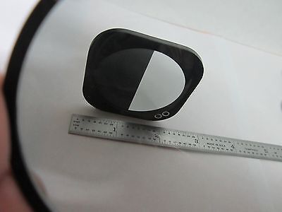 MICROSCOPE POLARIZER SLIDE SPLIT ZEISS IKON MAKER OPTICS AS IS BIN#K5-05