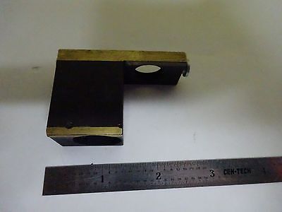 MICROSCOPE PART BEAM SPLITTER BRASS MOUNTED OPTICS AS IS BIN#W4-38