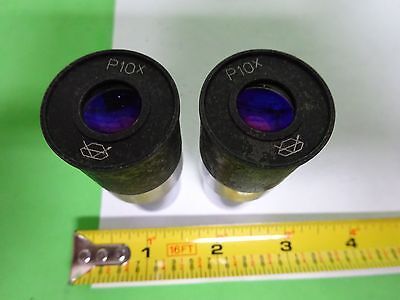 MICROSCOPE PART LOT EYEPIECE OCULAR TIYODA P10X AS IS BIN#72-15