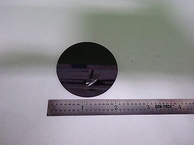 OPTICAL ROUND CORNING GLASS RED FILTER LASER OPTICS AS IS BIN#Y2-48