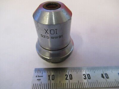 VINTAGE BAUSCH LOMB OBJECTIVE 10X  OPTICS MICROSCOPE PART AS PICTURED &13-FT-62