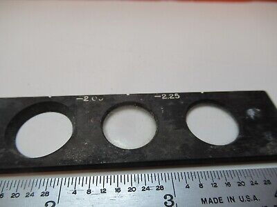 FOR PARTS ANTIQUE MICROSCOPE PART SLIDE "A" RARE UNKNOWN AS PICTURED &16-B-85