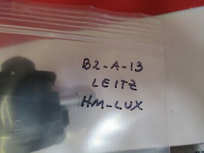 LEITZ WETZLAR GERMAN HM-LUX CONDENSER IRIS MICROSCOPE PART AS PICTURED B2-A-13