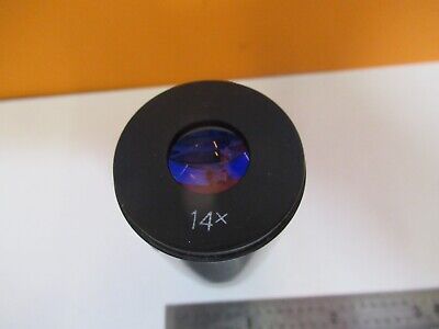 OPTICAL EYEPIECE OCULAR 14X COATED MICROSCOPE PART OPTICS AS PICTURED &8M-A-36