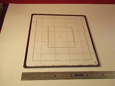 COLLECTABLE VINTAGE OPTICAL SHADOWMASK CALIBRATION OPTICS AS PICTURED &1E-B-74