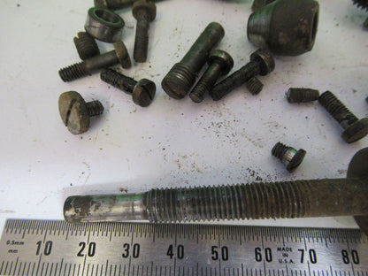 FOR PARTS 1890's LOT SCREWS  SEWING MACHINE ANTIQUE AS PICTURED Q4-A-87