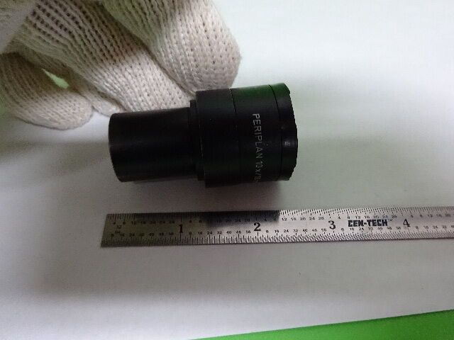 MICROSCOPE PART LEITZ GERMANY 519748 EYEPIECE 10X/18 OCULAR OPTICS AS IS #AS-29