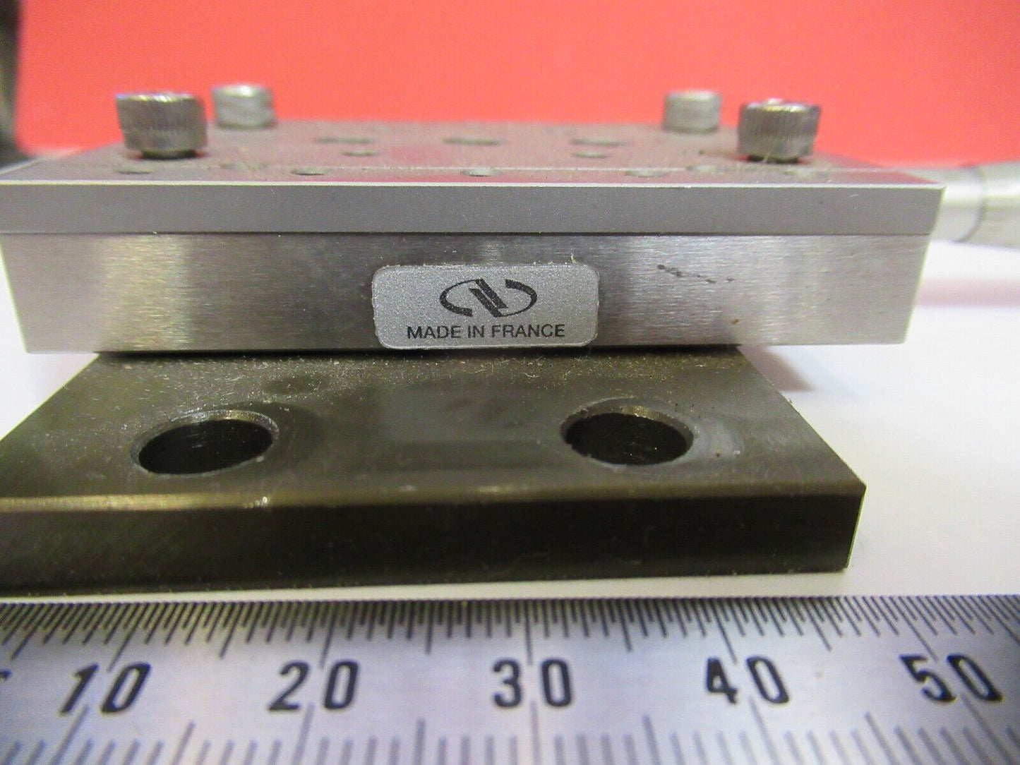 NEWPORT LASER OPTICS MICROMETER POSITIONING STAGE AS PICTURED S6-A-30