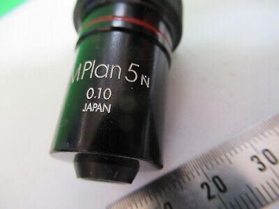 OLYMPUS JAPAN MPLAN 5 N OBJECTIVE LENS MICROSCOPE PART AS PICTURED &Z9-A-100