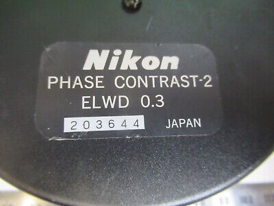 NIKON JAPAN PHASE CONTRAST-2 ELWD OPTICS MICROSCOPE PART AS PICTURED &B2-A-51