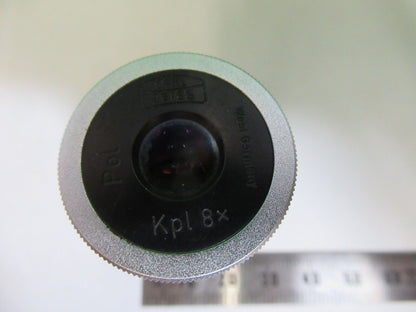 MICROSCOPE PART CARL ZEISS EYEPIECE OCULAR KPL 8X POL LENS AS PICTURED &P2-B-56