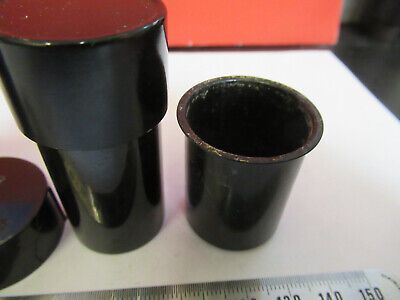 ANTIQUE LEITZ WETZLAR LOT PLASTIC CANISTERS MICROSCOPE PART AS PICTURED P8-A-108