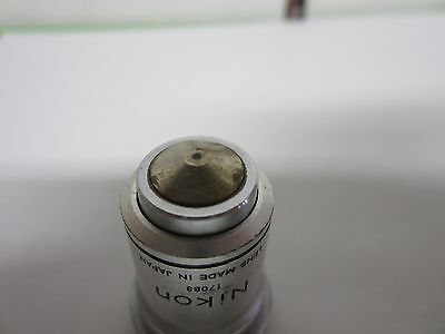 OPTICAL MICROSCOPE PART Nikon objective 100x OPTICS as pictured #46-L-9