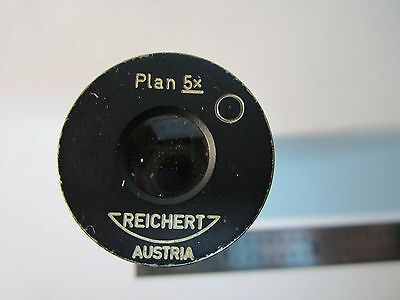 MICROSCOPE PART EYEPIECE REICHERT AUSTRIA PLAN 5X OPTICS BIN#24-50-1