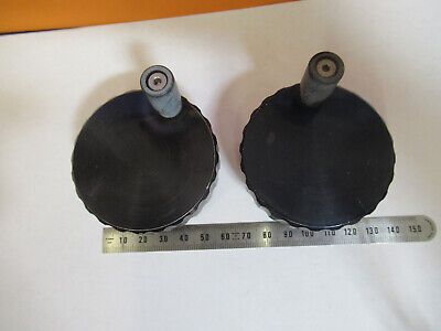 PAIR OF ALUMINUM KNOBS NIKON or ZEISS MICROSCOPE PART AS PICTURED #R5-A-69