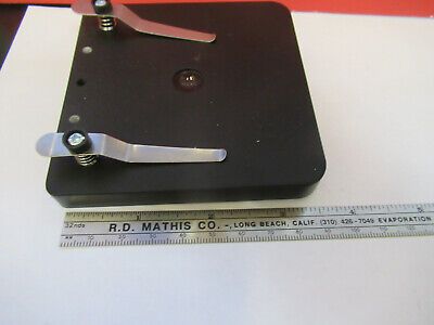 AMSCOPE STAGE TABLE WITH CLIPS MICROSCOPE PART AS PICTURED &A7-B-01