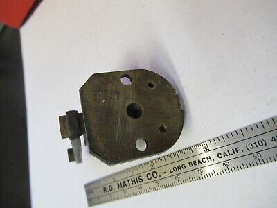 FOR PARTS ANTIQUE BRASS BAUSCH LOMB HOLDER MICROSCOPE PART AS PICTURED &A7-B-21