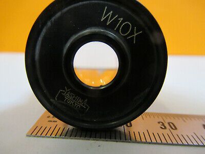 YASHIMA TOKYO JAPAN W10X EYEPIECE OPTICS MICROSCOPE PART AS PICTURED #P6-A-17