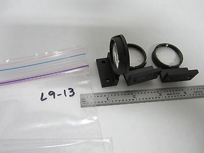 OPTICAL MICROSCOPE LOT 3 EA LENSES ZEISS PARTS OPTICS  BIN#L9-13