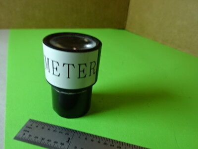 W10X HE WITH MICROMETER POINTER EYEPIECE OPTICS MICROSCOPE PART AS IS #L5-B-33