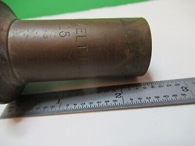 ANTIQUE BRASS BAUSCH LOMB TUBUS MICROSCOPE PART AS PICTURED &17-A-24