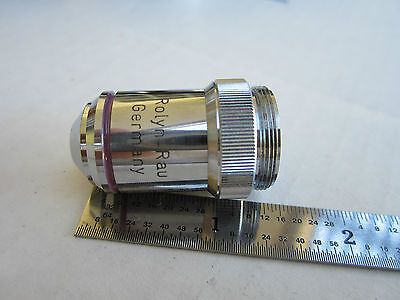 OPTICAL MICROSCOPE PART OBJECTIVE ROLYN RAU GERMANY 10X OPTICS DWR#02