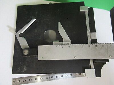 NIKON JAPAN STAGE XY TABLE  MICROSCOPE PART AS PICTURED Z9-A-77