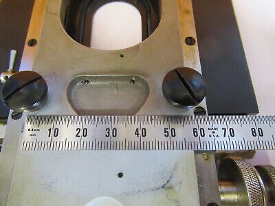 ANTIQUE SPENCER BUFFALO XY STAGE TABLE MICROSCOPE PART AS PICTURED &P9-A-02