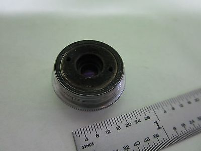 MICROSCOPE PART OBJECTIVE  REICHERT AUSTRIA 38 ?? OPTICS AS IS BIN#S2-B-17