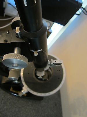 OPTICAL VINTAGE ANTIQUE MICROSCOPE ERNST LEITZ PETROGRAPH ?? AS IS OPTICS #LOBBY