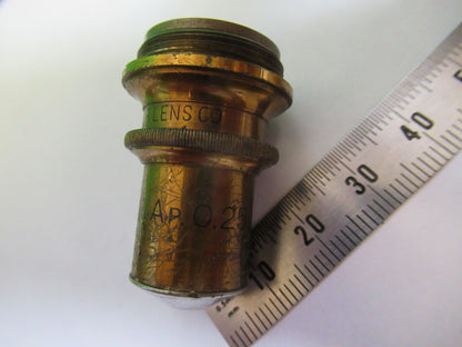 ANTIQUE BRASS SPENCER 16mm  OBJECTIVE MICROSCOPE AS PICTURED #H3-A-27