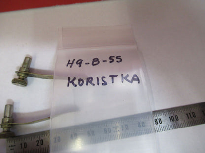 PAIR KORISTKA MILAN ITALY CLIPS MICROSCOPE PART AS PICTURED H9-B-55