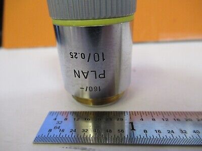 LEITZ GERMANY OBJECTIVE 10X /160 MICROSCOPE PART OPTICS AS PICTURED &85-B-33