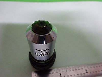 MICROSCOPE PART OBJECTIVE OLYMPUS JAPAN MPLAN 40X OPTICS AS IS BIN#W8-67