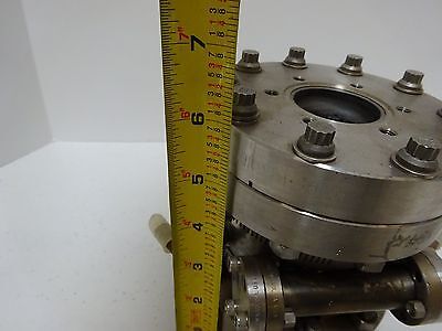 MDC HIGH VACUUM CHAMBER WATER COOLED HEAVY STAINLESS STEEL AS IS BIN#TC-1-D