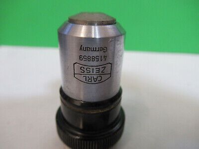 CARL ZEISS GERMANY 10X /160 OBJECTIVE LENS MICROSCOPE PART AS PICTURED #R7-B-54