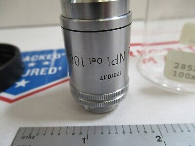 LEITZ PHACO 100X OBJECTIVE HOFFMAN MODULATION CONTRAST MICROSCOPE PART &12-A-92