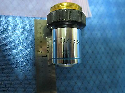 MICROSCOPE PART OBJECTIVE TASCO 10X #3-28 OPTICS BIN#3