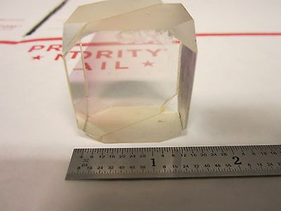 OPTICAL BEAM SPLITTER [chipped] LASER OPTICS BIN#4V-11