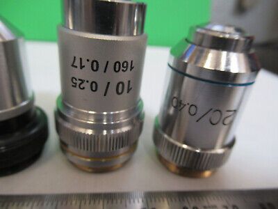 ASSORTED OBJECTIVES LENSES OPTICS LOT MICROSCOPE PART AS PICTURED Z1-A-63