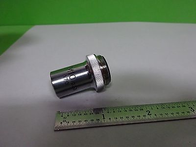 MICROSCOPE PART OBJECTIVE UNITRON M10 OPTICS AS IS #Y3-11