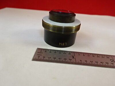 MICROSCOPE PART OPTICAL OBJECTIVE L614 LENS OPTICS AS IS B#U8-F-21