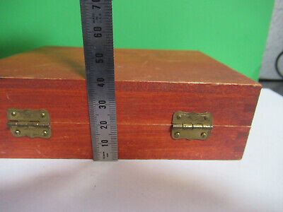 EMPTY WOOD BOX for SLIDE BAUSCH LOMB MICROSCOPE PART AS PICTURED R9-A-69